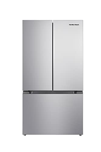 Hamilton Beach HBF2067 French Door Full Size Refrigerator with Freezer Drawer, 20.8 cu ft, Stainless Steel, Stainless