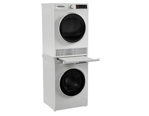 Hamilton Beach Fullsize 2.2 cu ft Front Load Washer and 4 cu ft Dryer Combo - 24” Wide - includes Stacking Kit and Drawer