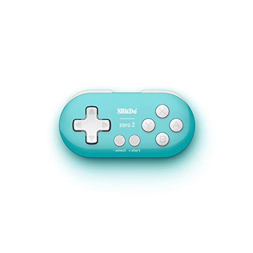8Bitdo Zero 2 Bluetooth Gamepad Wireless Controller for Switch/Windows/Android/macOS/Steam/Raspberry Pi(Turquoise Edition)
