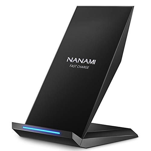 NANAMI Wireless Charger,15W Max Qi Fast Wireless Charging Stand with Indicator Light for iPhone 16 15 14 13 12 11 Pro Max XS 8 Plus,for Samsung Galaxy S25 S24 S23 S22 Ultra S21 S20 fe S10 S8,Pixel 6 5