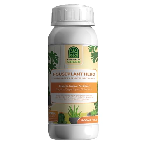 Houseplant Hero - Indoor Organic Liquid Fertilizer - Natural Indoor Plant Food (500ml / 16.9oz)
