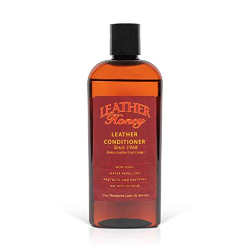 Leather Honey Leather Conditioner - Quality Leather Care, Made in the USA Since 1968 - Leather Conditioner for Auto Interiors, Furniture, Shoes, Bags, Accessories &amp; Apparel - 8oz
