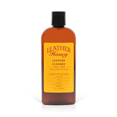 Leather Honey Leather Cleaner - Quality Leather Care, Made in The USA Since 1968 - Leather Cleaner for Auto Interiors, Furniture, Shoes, Bags, Accessories &amp; Apparel - 8oz
