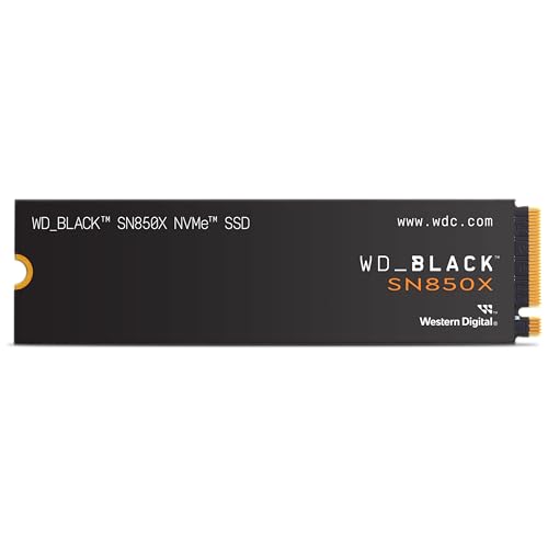 WD BLACK 2TB SN850X NVMe Internal Gaming SSD Solid State Drive - Gen4 PCIe, M.2 2280, Up to 7,300 MB/s - WDS200T2X0E