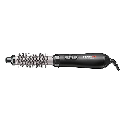 BaBylissPRO Ceramix Xtreme Ceramic Hot Air Styler Blow out Brush for Volume and Waves, 1" barrel
