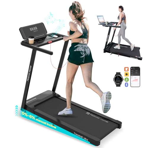 Mobvoi Home Treadmill SE/Plus 3 in 1 Treadmill Walking Pad 2.5HP Running Walking Machine with Remote Control LED Display 265 LBS 7.6 MPH Easy to Store