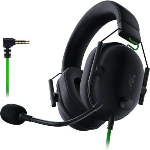 Razer BlackShark V2 X Gaming Headset: 50mm Drivers - Cardioid Mic - Memory Foam Cushion - Lightweight- Comfortable, Noise Isolating Earcups - for PC, PS4, PS5, Switch - 3.5mm Audio Jack - Black