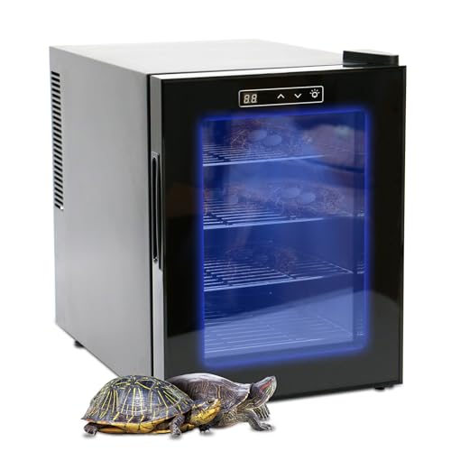 DEZHXHE Reptile Incubator 16L Digital Scientific Lab Incubator, Cooling and Heating Temperature Can Be Controlled at 10℉, Reptile Egg Incubator, 110