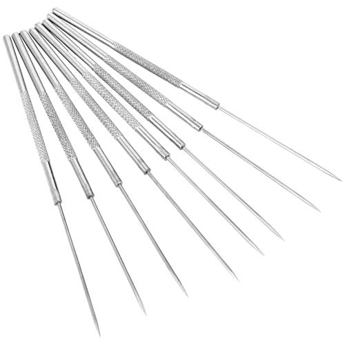 Baluue 8pcs Dissection Needle Stainless Steel Single End Probe Lab Bio Experiment Dissection Tools for Medical Students and Veterinary
