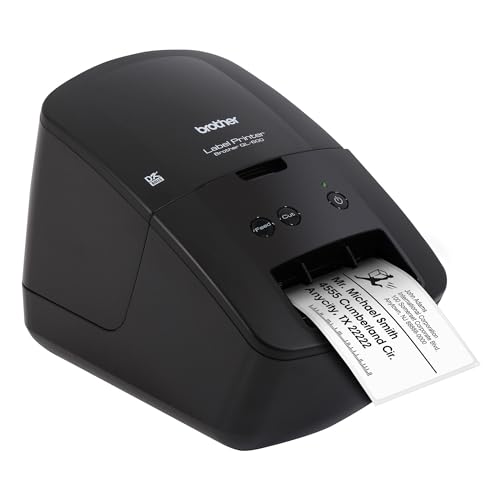 Brother Economic Desktop Label Printer QL-600, QL600, 2.4" Label Width Black