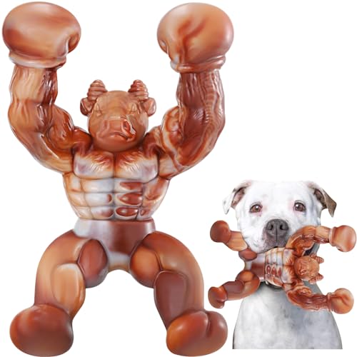Dog Toys for Aggressive Chewers, Indestructible Dog Toys, Toughest Nylon Dog Chew Toy with Real Bacon Flavor, Fun to Chew, Dog Bone Toys for Medium/Large Breed Dogs