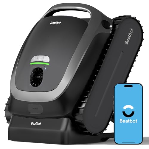 Beatbot AquaSense Cordless Robotic Pool Vacuum Cleaner - Intelligent Path Opimization, Cleans Floor, Walls, and Waterline - Suitable for Above &amp; In-Ground Pools up to 2,260 sq.ft.