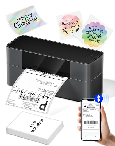 Itari Bluetooth Thermal Shipping Label Printer, 245-BT Wireless Label Printer 4x6, Desktop Label Printers for Small Business &amp; Shipping Packages, Support iOS, Android, Windows, Amazon, Shopify, USPS