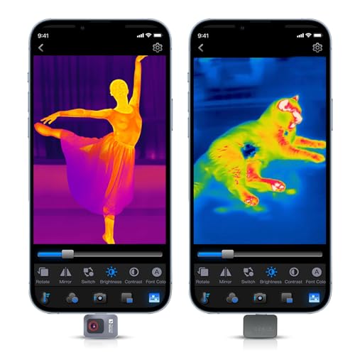 Thermal Camera for Android Phone, P2 Thermal Imager with 512 × 384 Super IR Resolution, 256 × 192 IR Resolution, Infrared Camera with 15X Zoom, 1.5℃ PCB Accuracy, -4°F~1112°F Temp Range (P2 Android)