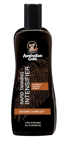 Australian Gold Rapid Tanning Intensifier Lotion, Coco Dreams, 8.5 Fl Oz | With Tea Tree Oil and Aloe Vera | Vitamin E