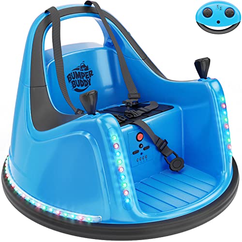 Ride On Electric Bumper Car for Kids &amp; Toddlers, 12V 2-Speed, Ages 18 Months, 2, 3, 4, 5 Year Old Boys &amp; Girls : Remote Control, Baby Bumping Toy Gifts Cars : Toys for 18 Months Toddler-5 Year Old Kid (Blue)