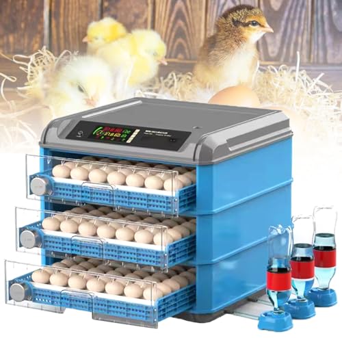 Incubators for Hatching Eggs, Eggs Incubator with Egg Candler, Egg Incubator with Automatic Egg Turning and Humidity Control, Incubator for Chicken Duck Goose Quail Eggs,192Egg